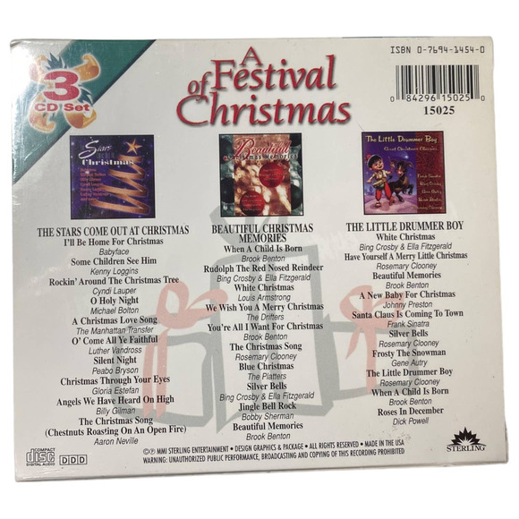 A Festival of Christmas by Various Artists (CD, 3-Disc Set, 2003)  NEW SEALED - Picture 2 of 3